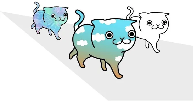 歩く猫