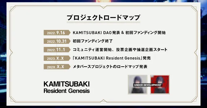 KAMITSUBAKI DAOプロジェクトの活動計画