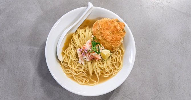 こめお氏が提供する「蟹ラーメン」の商品詳細
