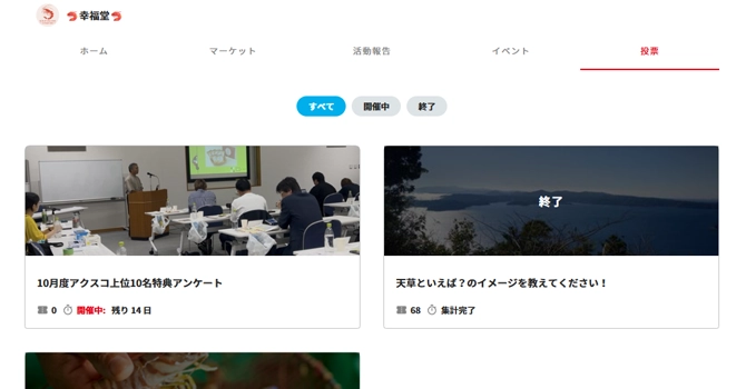 プロジェクトの投票