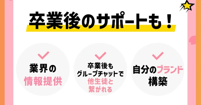 卒業した生徒へのアフターサポート