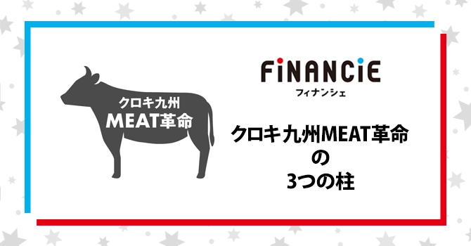 「クロキ九州MEAT革命」の3つの柱