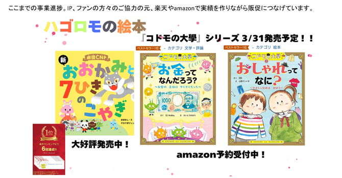 絵本シリーズを介したエンタメづくり