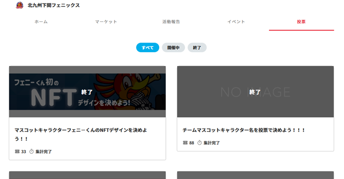 『北九州下関フェニックス』の投票