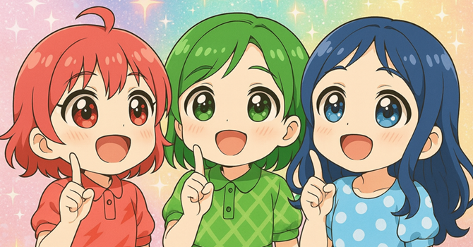 プロジェクトの主軸となるキャラクターは3人！