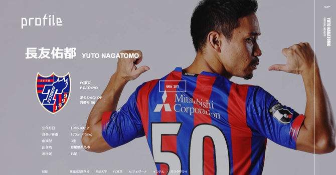 長友佑都氏のプロサッカー選手としての経歴