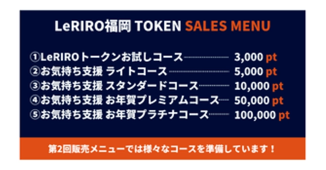 『LeRIRO福岡』の支援特典